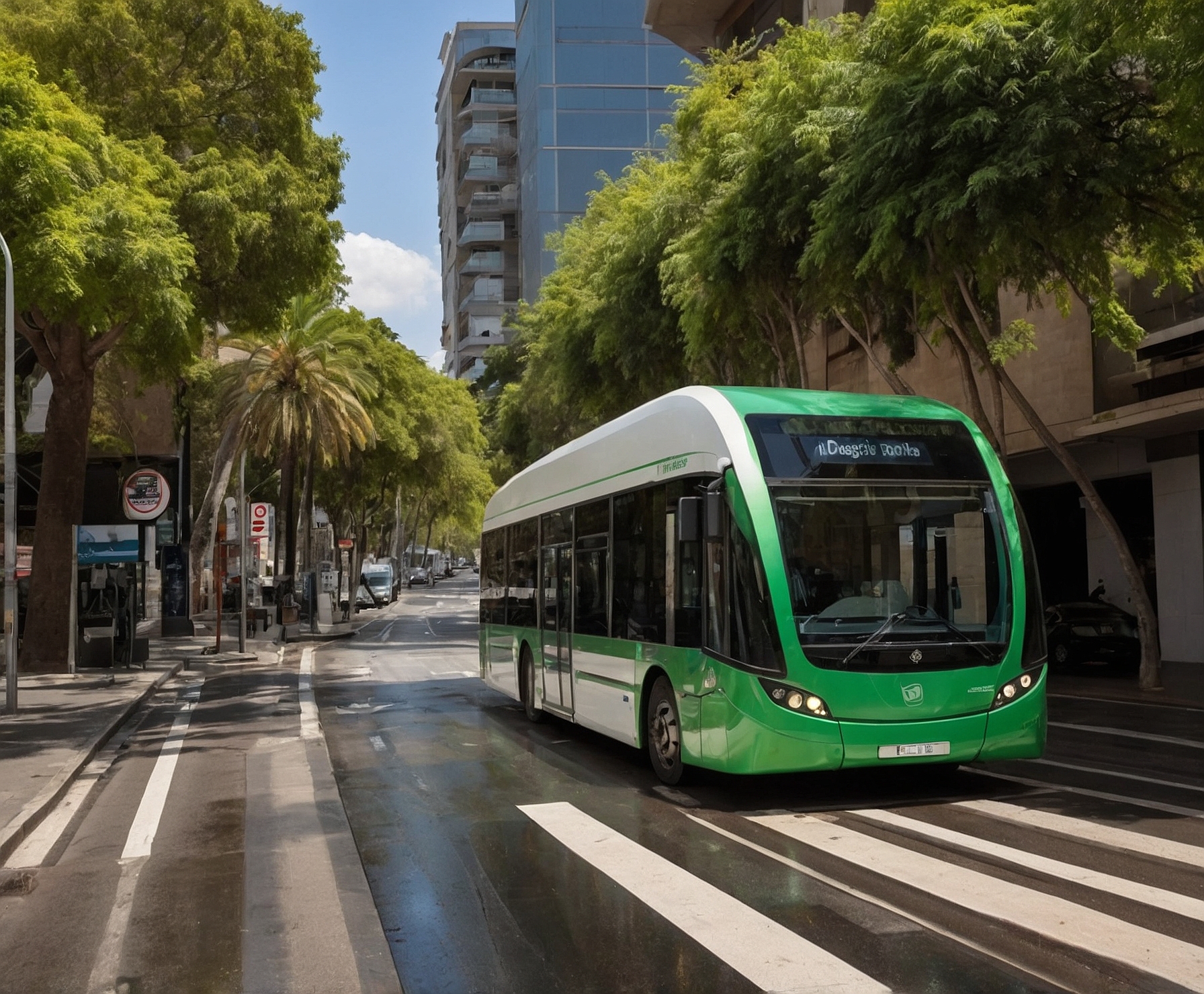 Sistema de transporte urbano sostenible