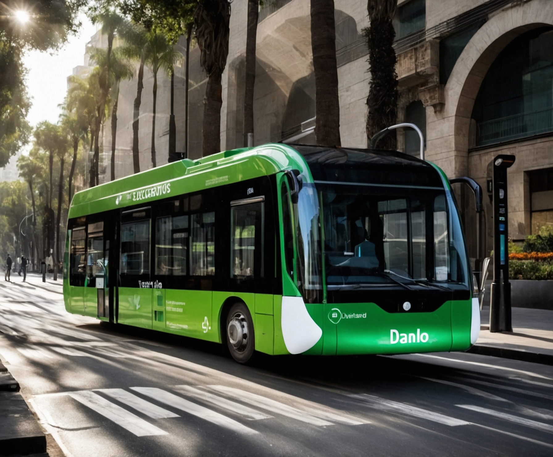 Transporte público urbano eficiente y sostenible.